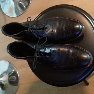 Men's Ankle Boots Cole Haan Wingtip Size 10.5 Black